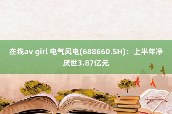 在线av girl 电气风电(688660.SH):上半年净厌世3.87亿元